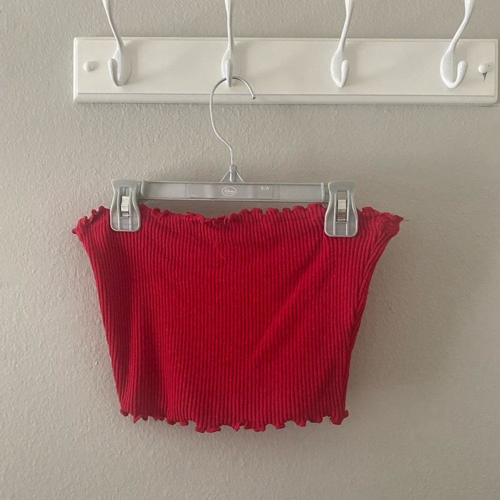 RED TUBE TOP